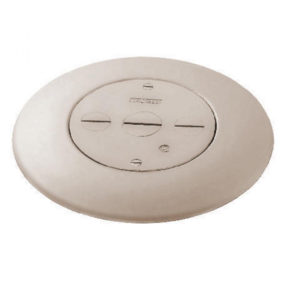 3 SERV FLUSH FURNIT FEED PLT, ALUMINUM