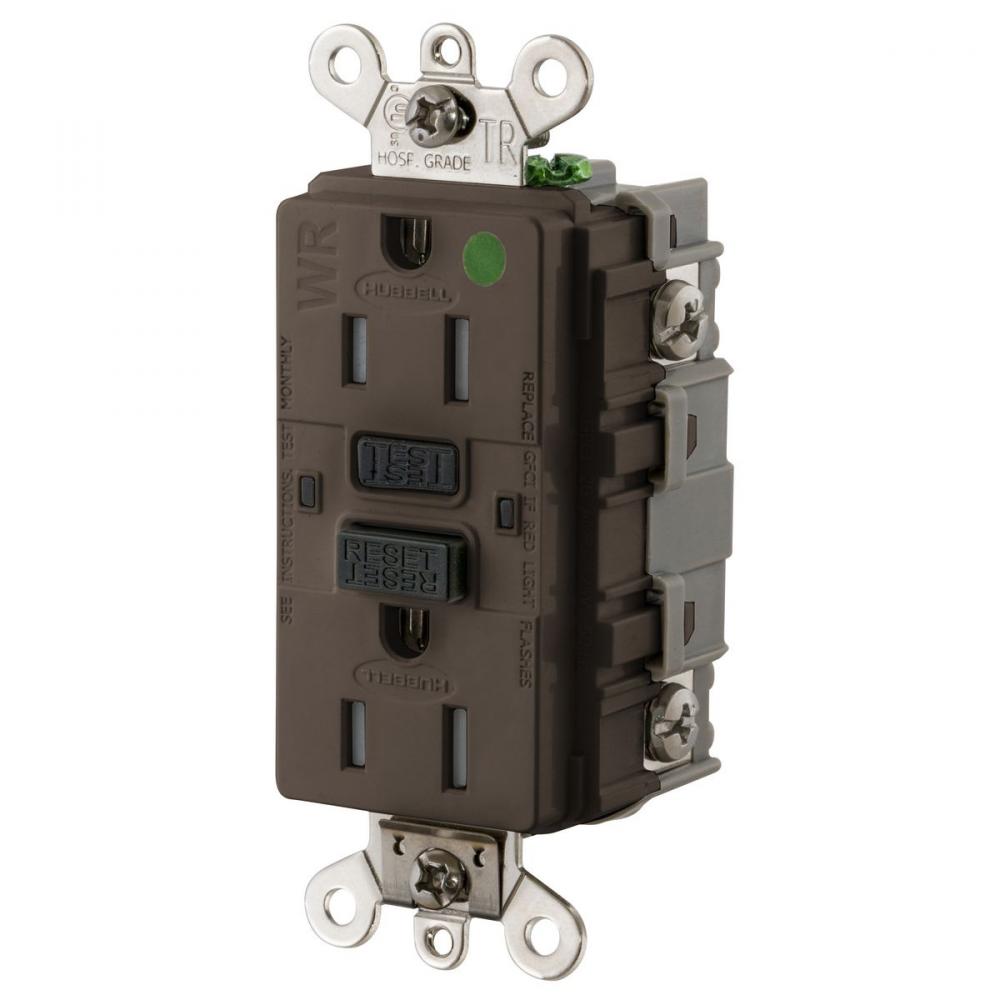 15A INDUSTRIAL TRWR GFR HG BROWN