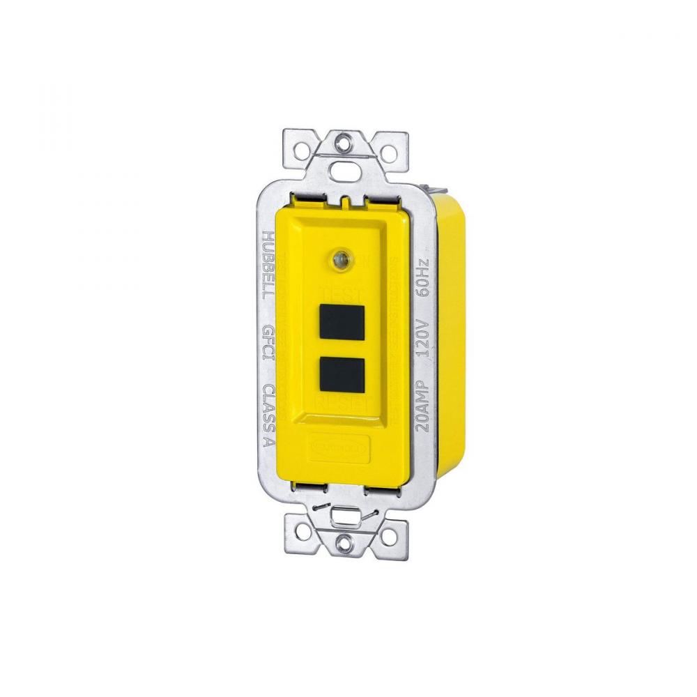 GFCI MODULE, 20A 120V, YL, AUTO, AMPD