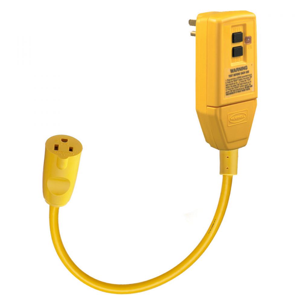 GFCI PLUG, 15A 120V, 1&#39; CORD