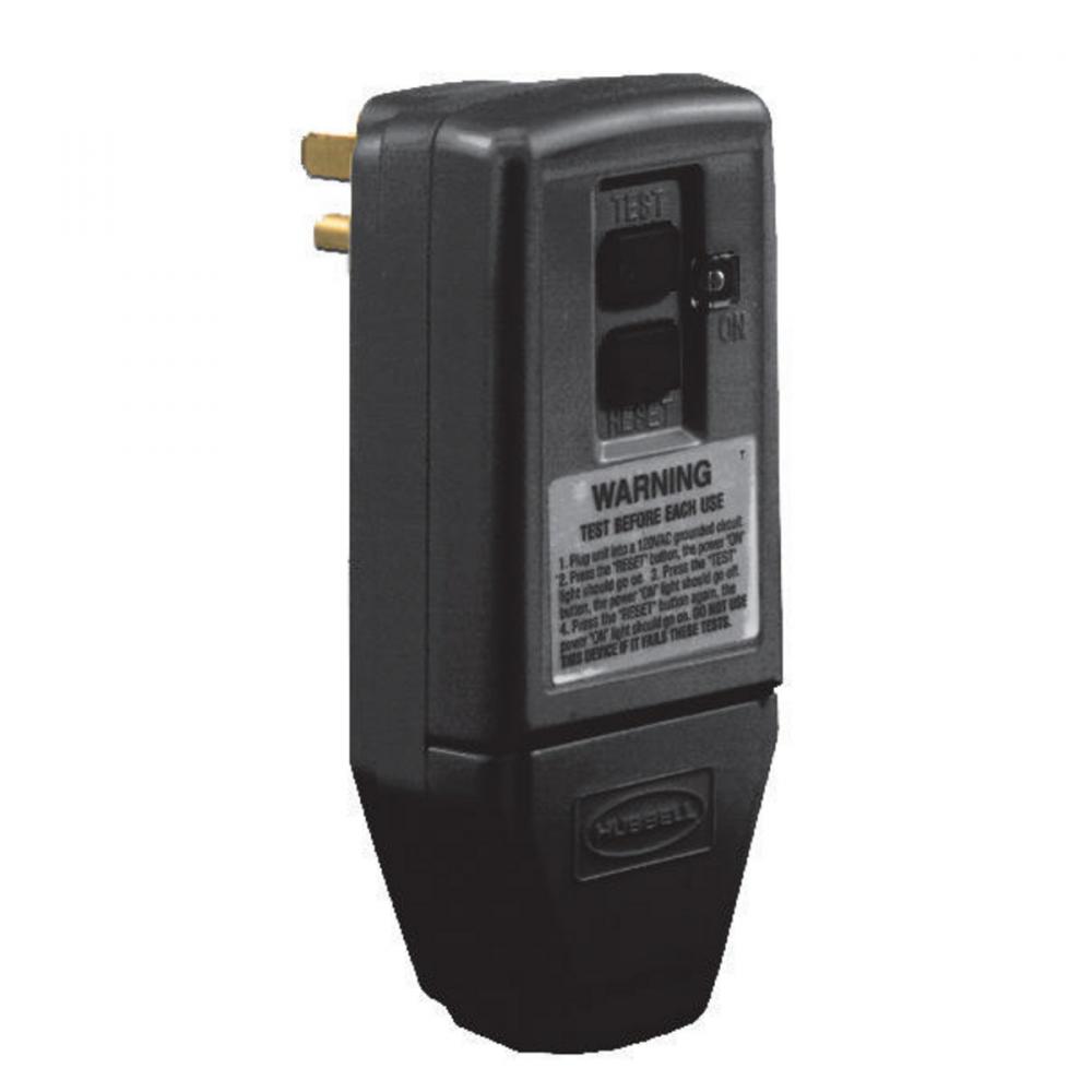 GFCI PLUG, IND, 15A 120V, MANUAL