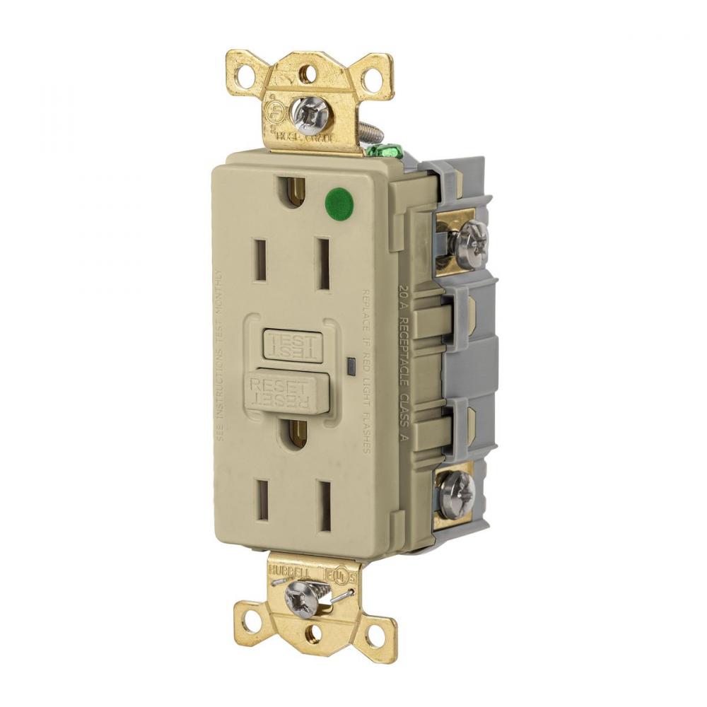 15A 125VAC COMM HG GFR IVORY
