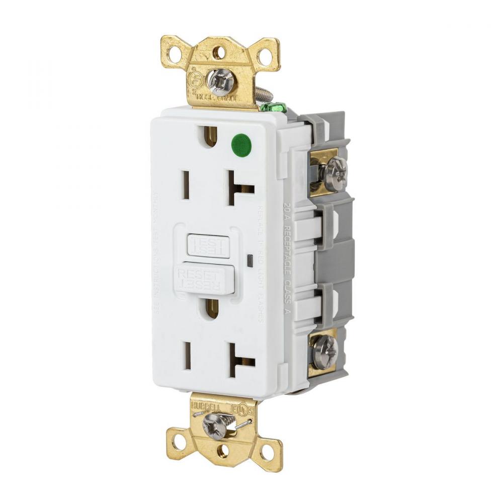 20A 125VAC COMM HG GFR WHITE