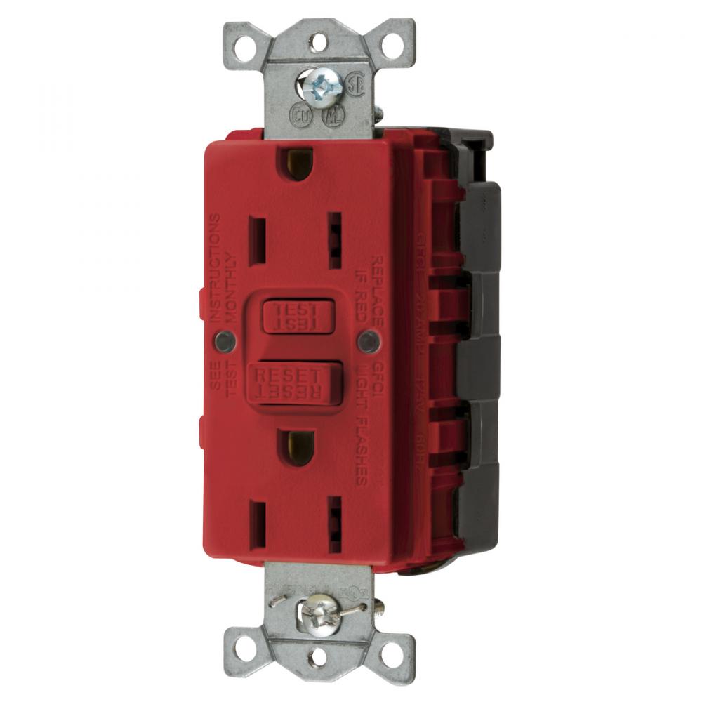 15A COMM SELF TEST SNAP GFR RED
