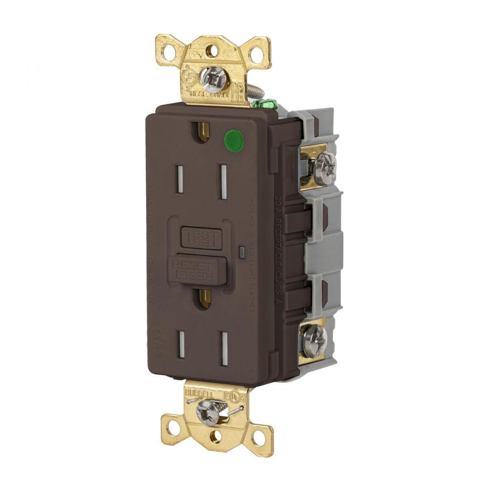 15A 125VAC COMM HG TRWR GFR BROWN