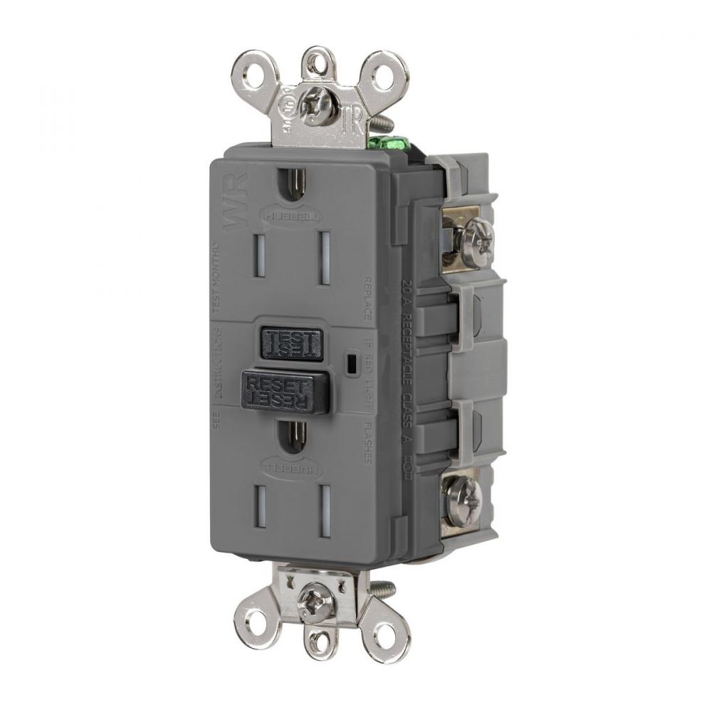 15A 125VAC INDUSTRIAL TRWR GFR GRAY