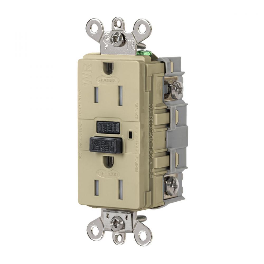 15A 125VAC INDUSTRIAL TRWR GFR IVORY