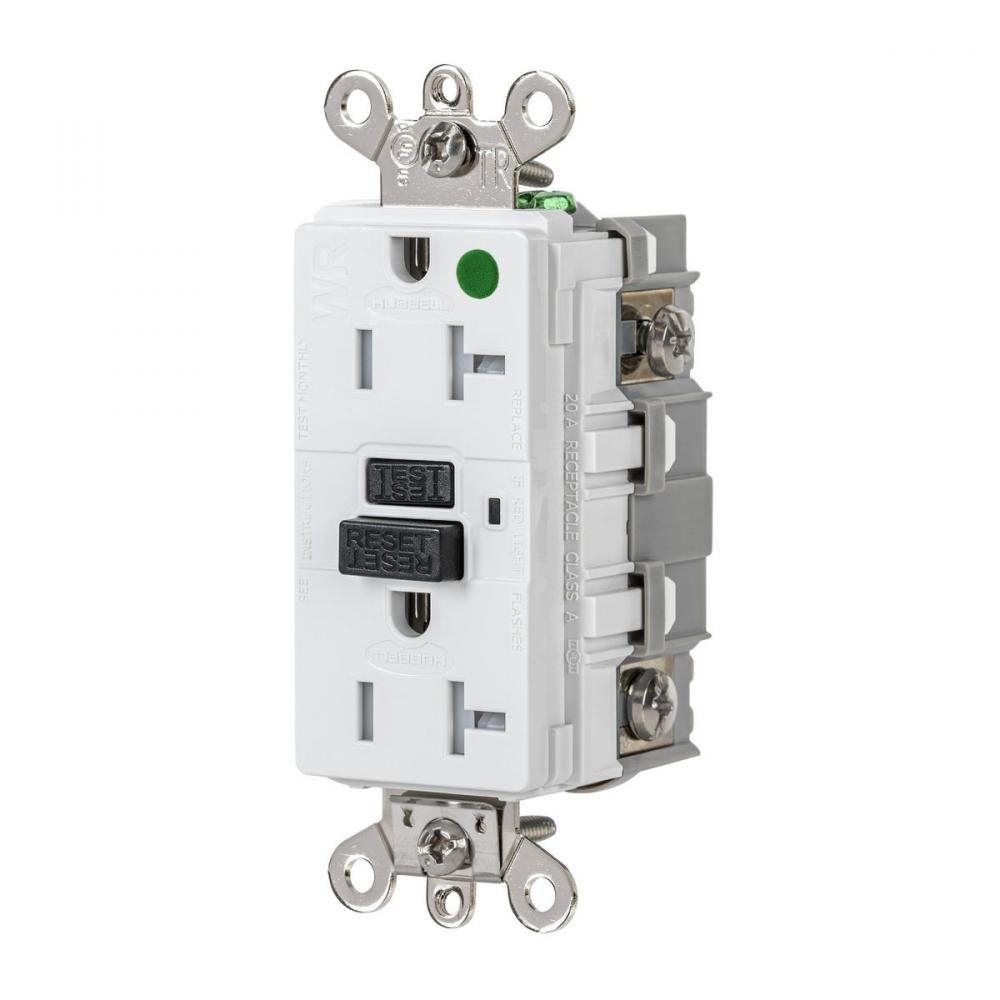 20A 125VAC INDUSTRIAL TRWR GFR HG WHITE