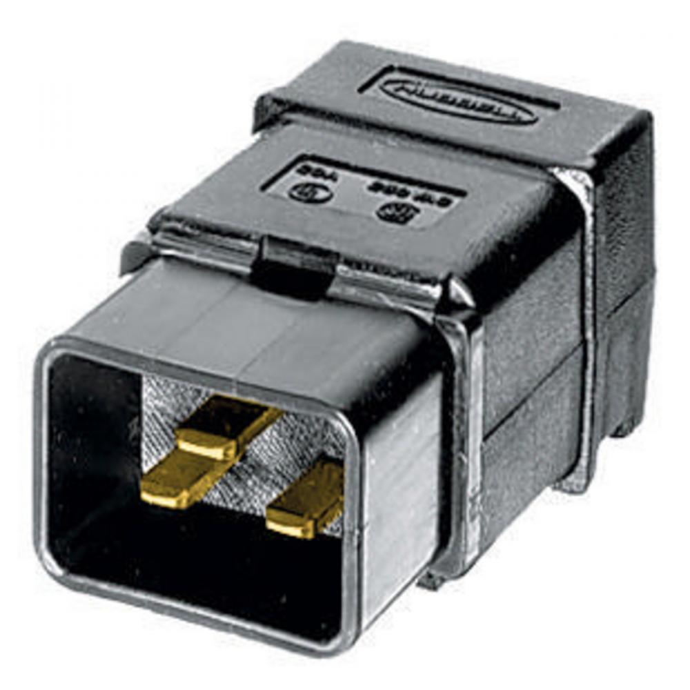 IEC320 MALE PLUG, 20/16A 250V