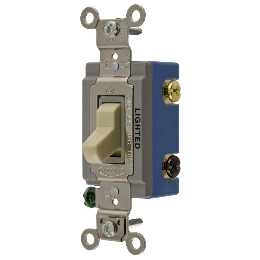 3 WAY TOG, IND GRD, 15A 120/277V, ILLUIV