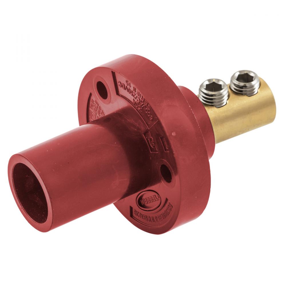 SINGLE POLE SER 15 INLET, DBLSET SCR, RD