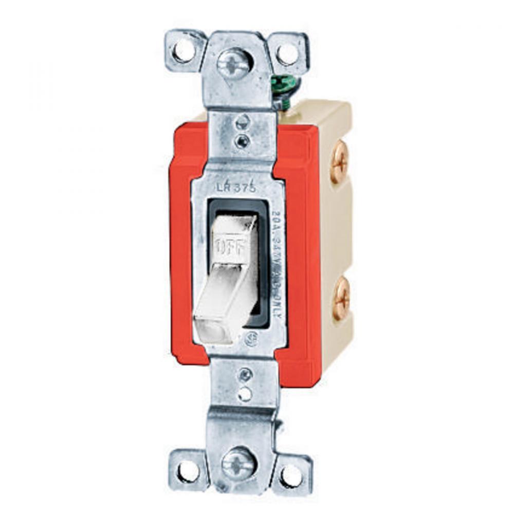 3 WAY TOG IND GRD 20A 347V WH