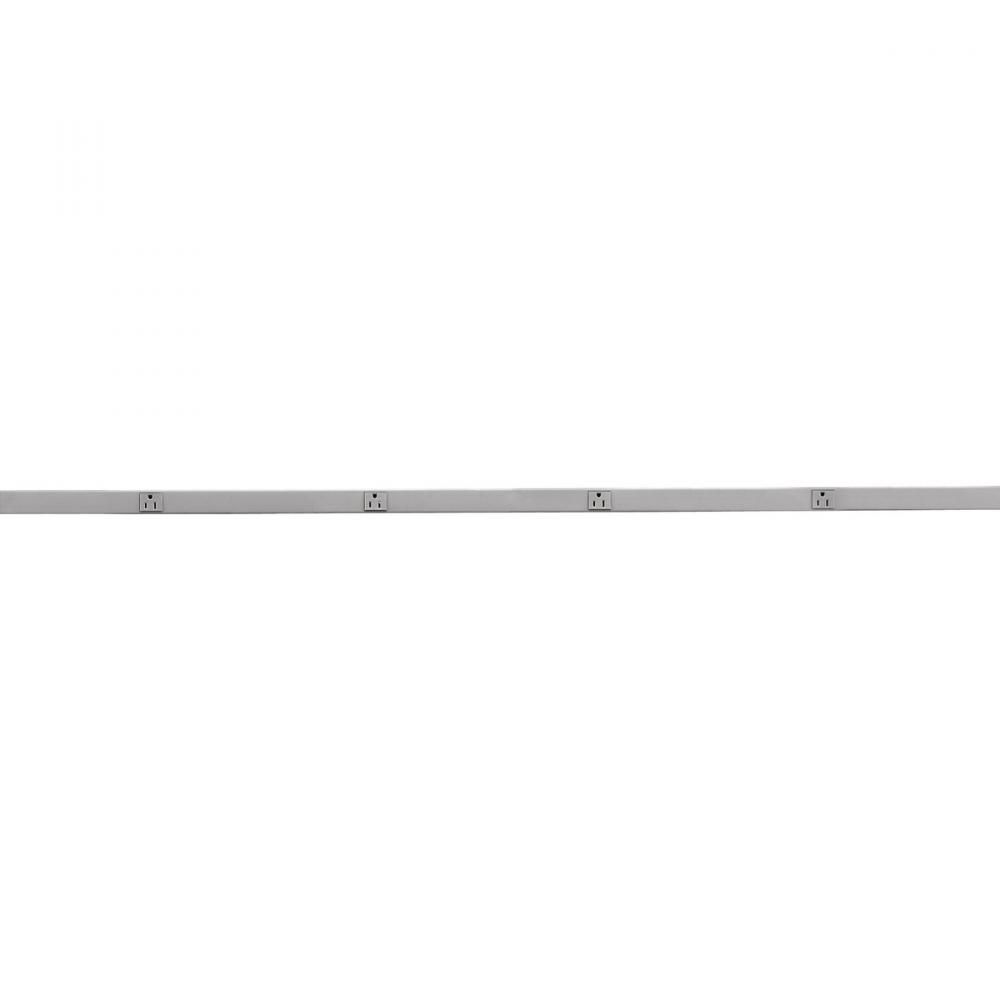 PLUGTRAK, 15A, 1 CIRC, 4 RCPT, 6&#39;, GRAY