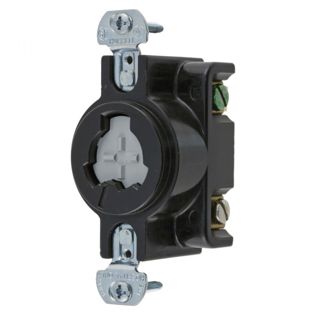 H/LOCK RCPT, 2P3W, 20A 125V HOSP USE