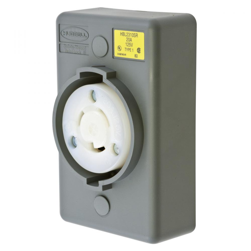 LKG S/SHRD RCPT, L5-20R, SURF MT, GY