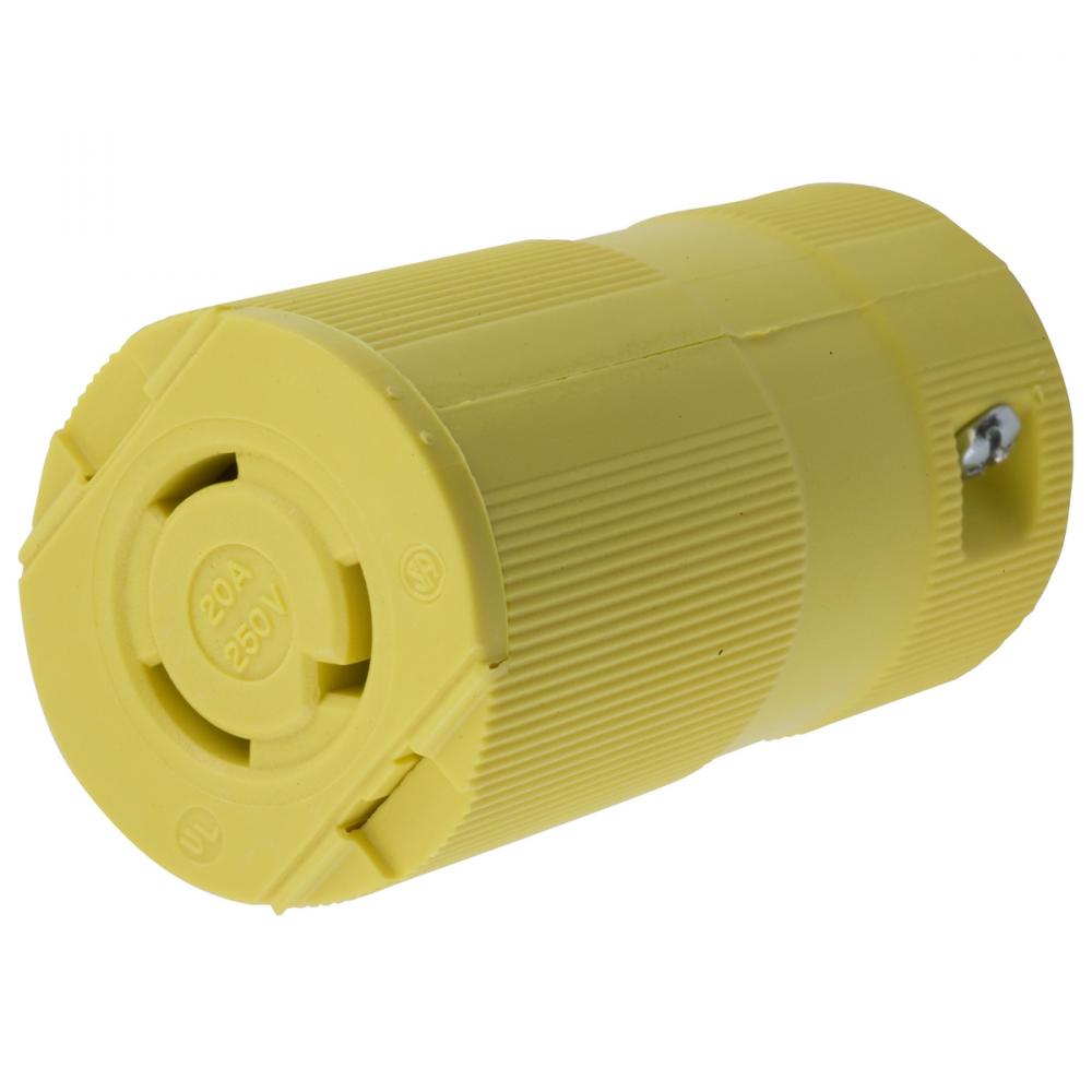 LKG VAL CONN, 20A 250V, L6-20R, YL