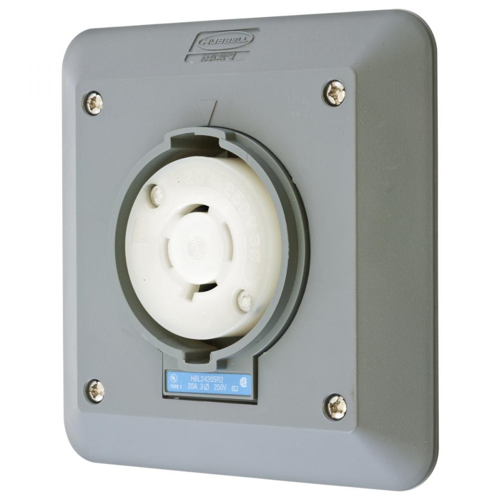 LKG S/SHRD RCPT, L15-20R, 2G SURF MT,GY