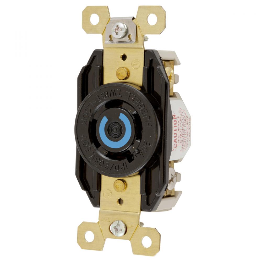 LKG RCPT, 20A 120/208V, L18-20R, BK