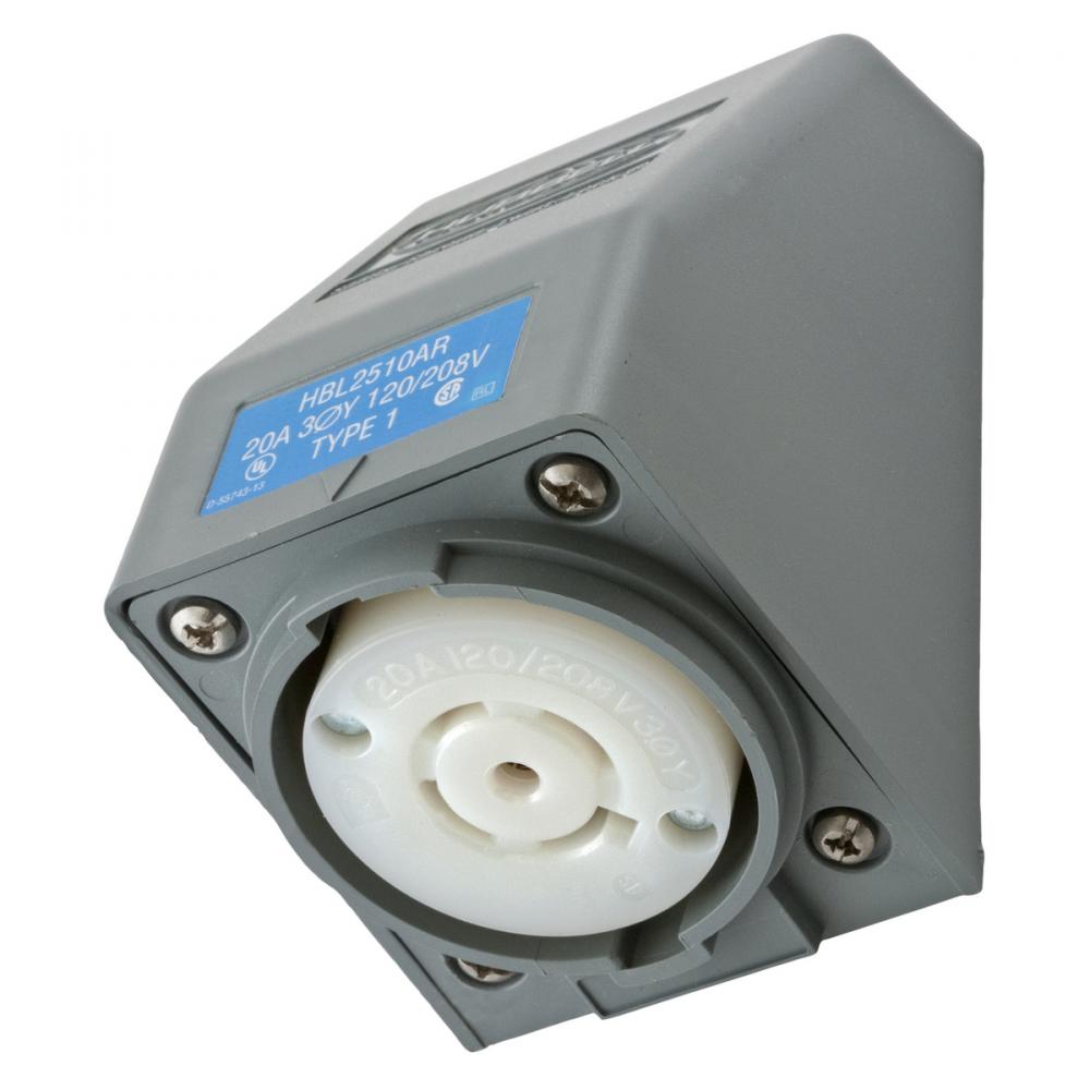 LKG S/SHRD RCPT, L21-20R, ANG SRF MT