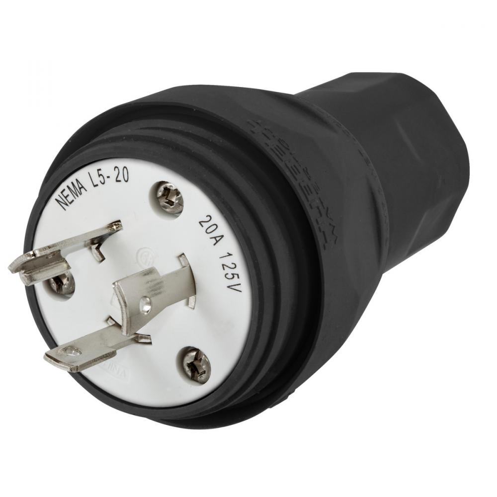 PLUG, NEMA L5-20P, 20A 125V, BK