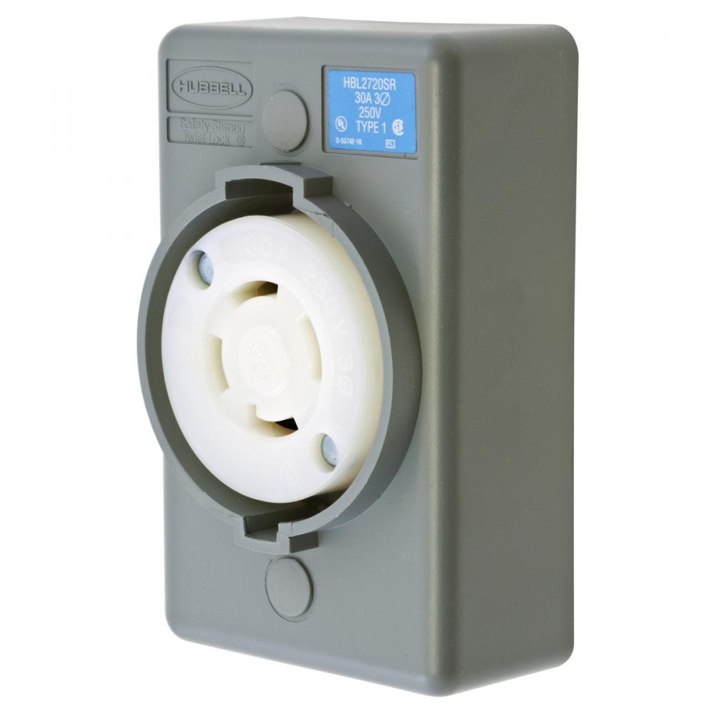 LKG S/SHRD RCPT, L15-30R, SURF MT, GY