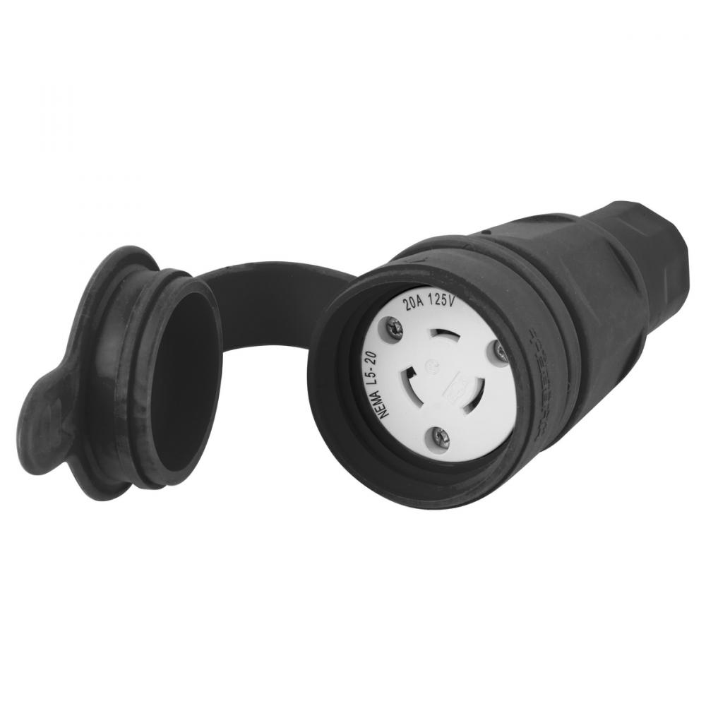 CONN, NEMA L5-20R, 20A 125V, BK