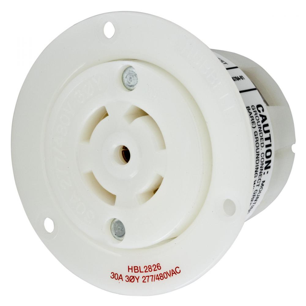 LKG FLG-RCPT, 30A 3PH 277/480V, L22-30R