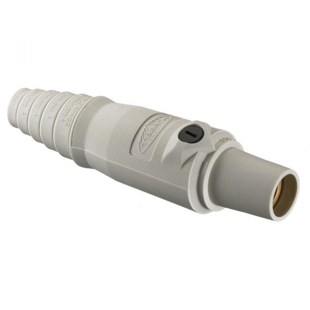SINGLEPOLE, 300A FEMALE PLUG, WHITE