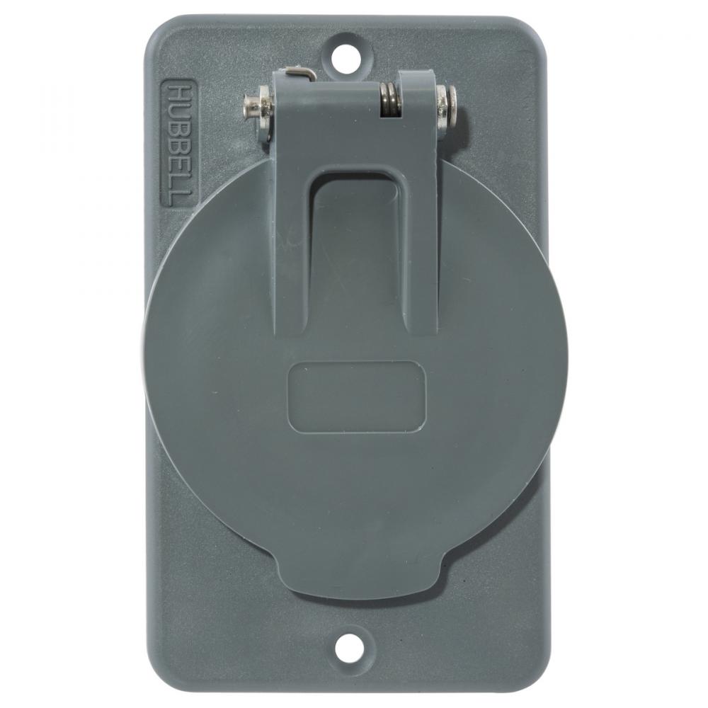 COVERPLATE, POB, 1.39&#34; OPNG, W/FLIP LIDS