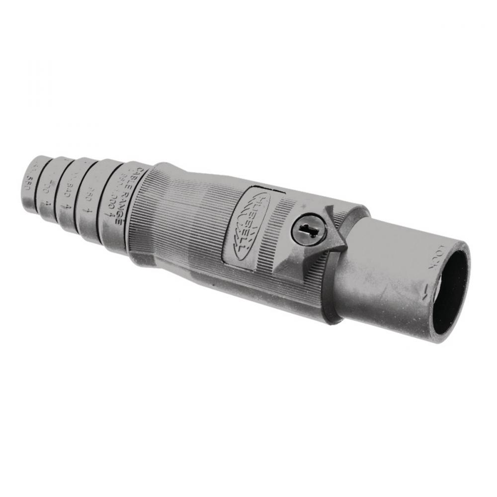 SINGLEPOLE, 400A MALE PLUG, GRAY