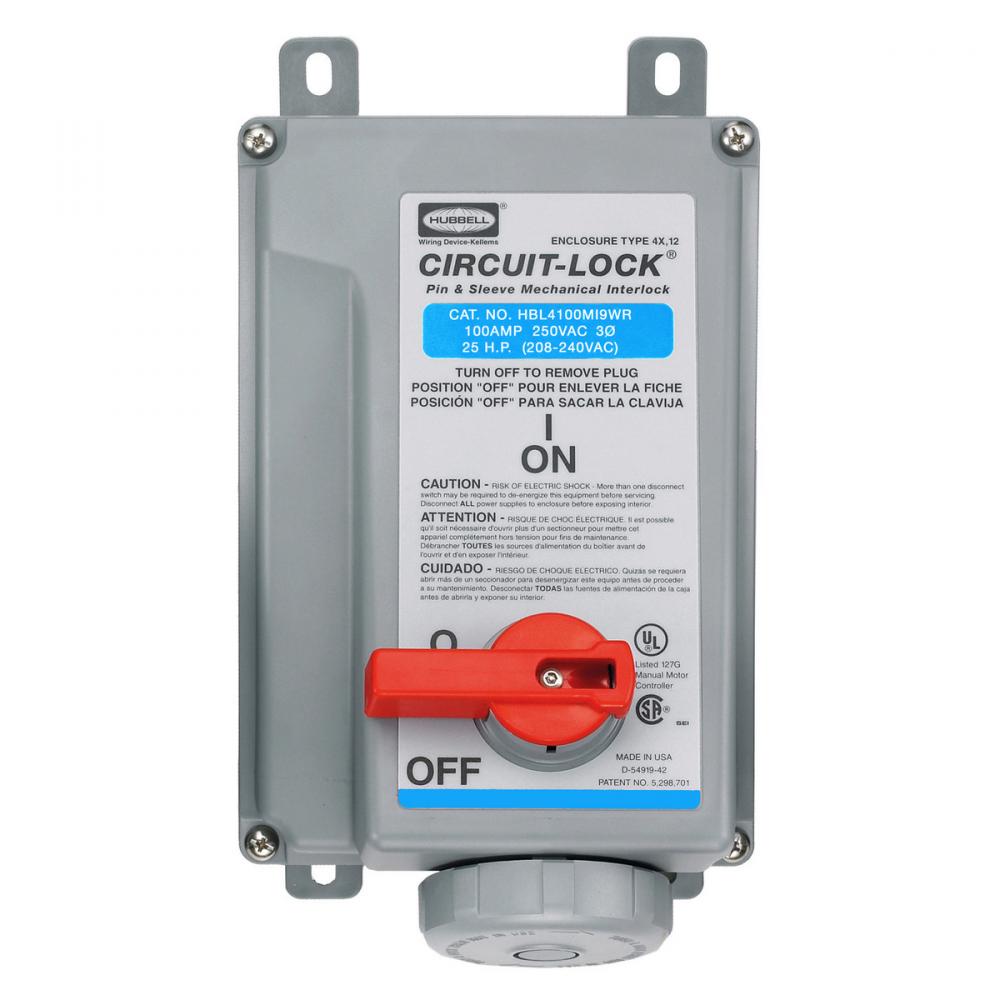PS, IEC, MECHINT, 3P4W, 100A 3P 250V,REV