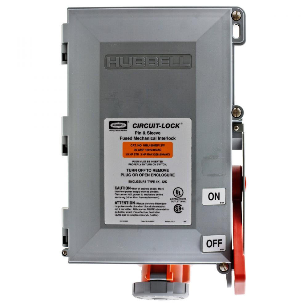 PS, IEC, MECINT, 3P4W, 60A 125/250V,FUSE