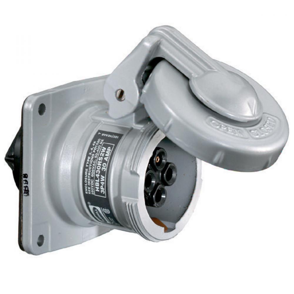PS, IEC, RECP, 3P4W, 30A 600V, S1