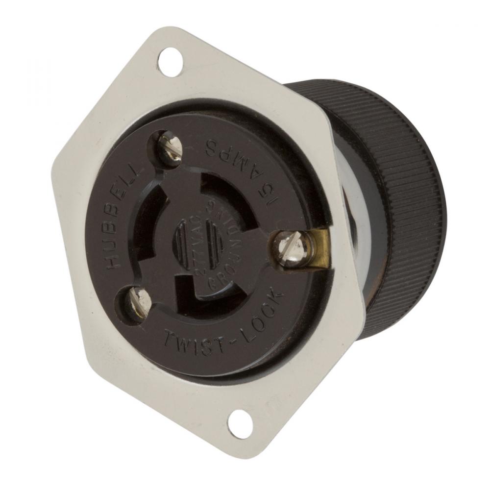 LKG FLG-RCPT, 15A 277 VAC, L7-15R, SS