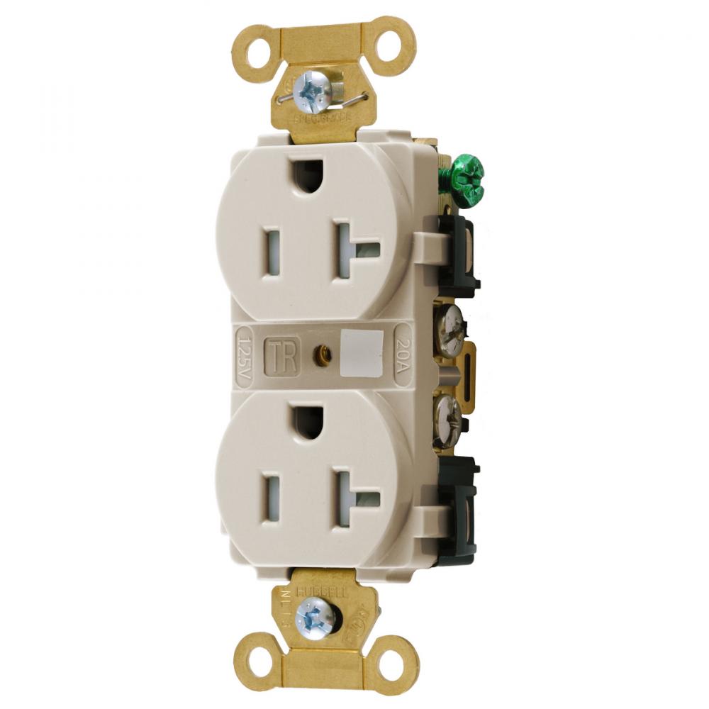 DUP RCPT, IND, TR, 20A/125V, 5-20R, LA
