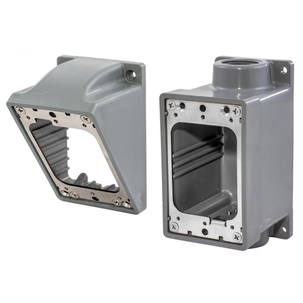 WATERTIGHT ADAP KIT, 3/4&#34;, GRAY