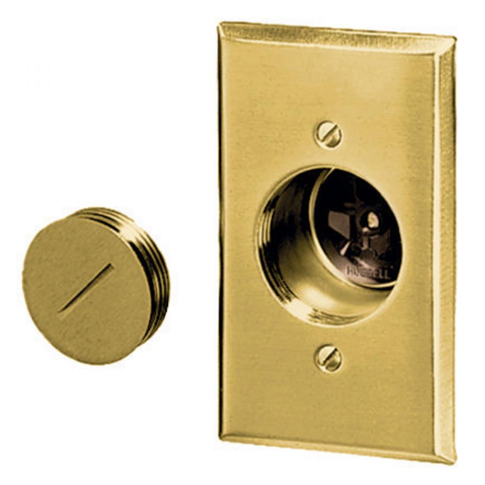 SINGLE RECEPT, FLOOR BOX ASM, 15A 125V