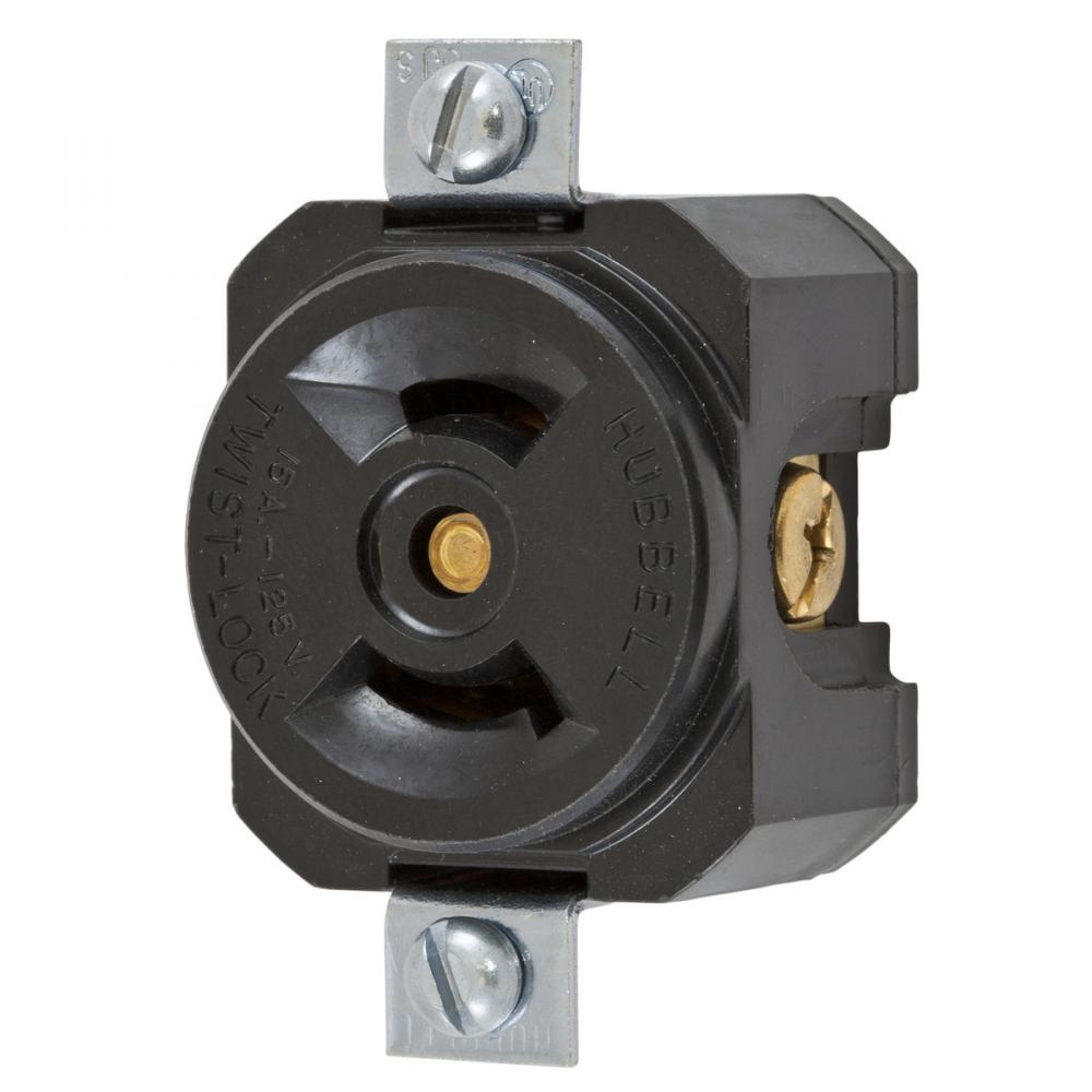 LKG SGL SHRT STRP RCPT,15A 125V,L1-15R