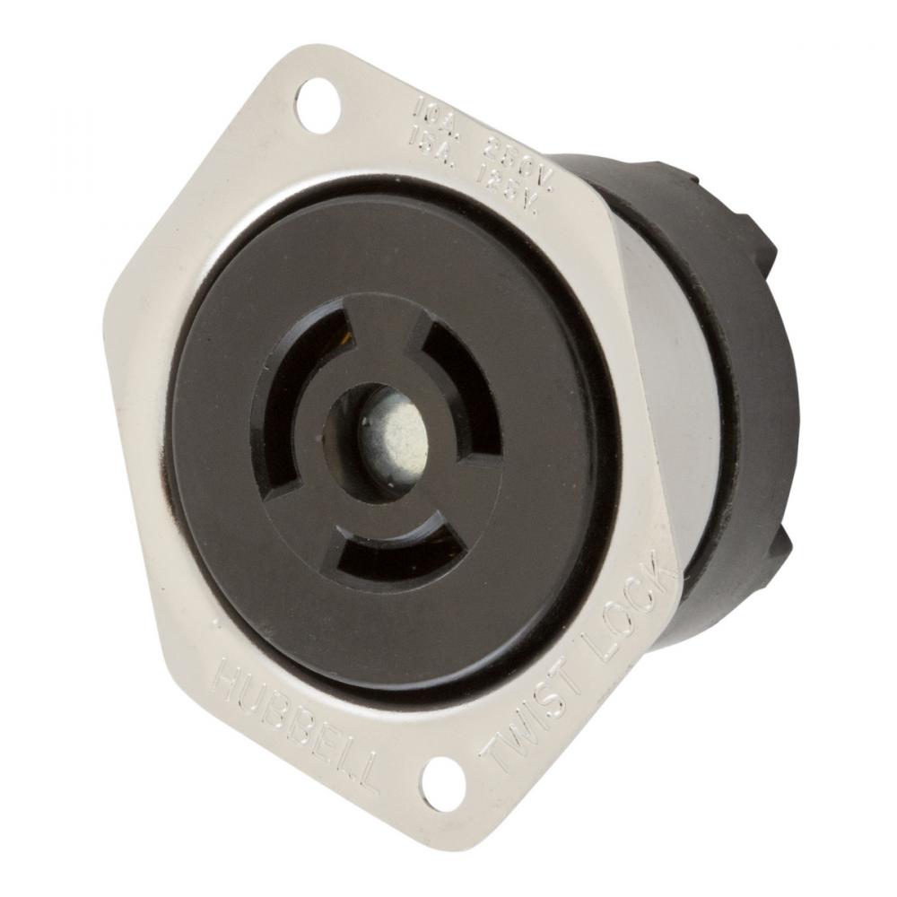 LKG FLG RCPT, 3P3W, 10A 250V/15A125V