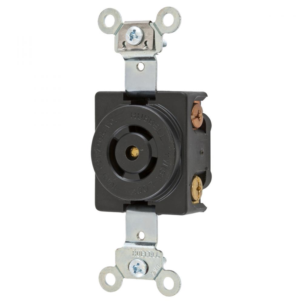 LKG RCPT, MDGT, 2P3W, 10A250V 15A125V