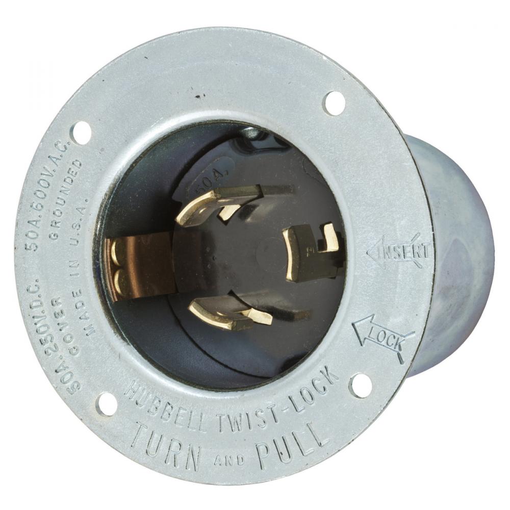 LKG FLG INLT, 3P4W, 50A 250VDC/600VAC