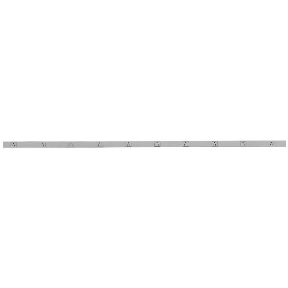 PLUGTRAK, 15A, 1 CIRC, 10 RCPT, 5&#39;,ALU