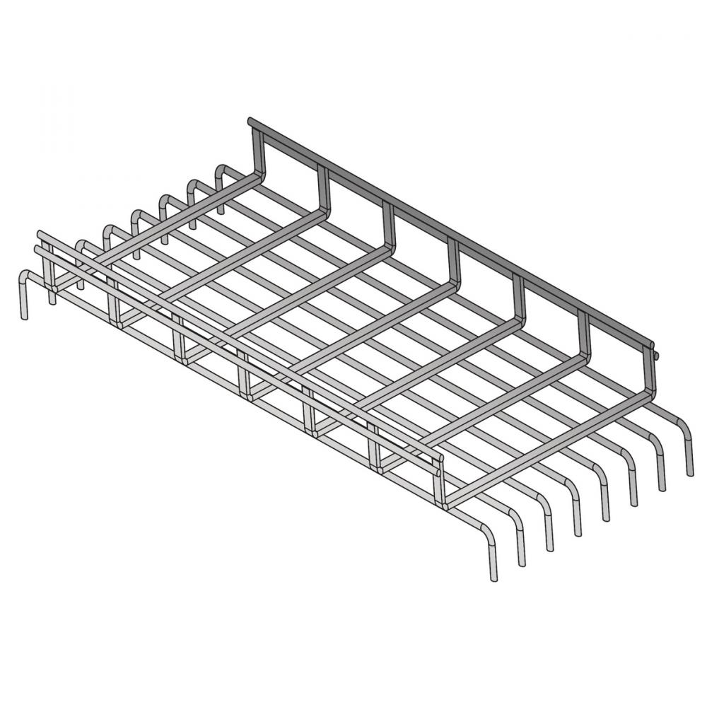 WB,TRAY,UNFLR,2&#34;Hx6&#34;Wx24&#34;L,PREGALV,R