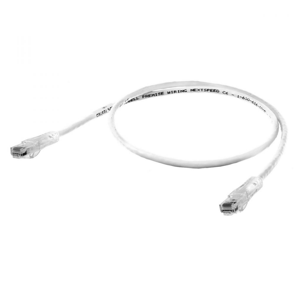 P-CORD, NEXTSPEED,CAT6,SLIM,WH,25FT