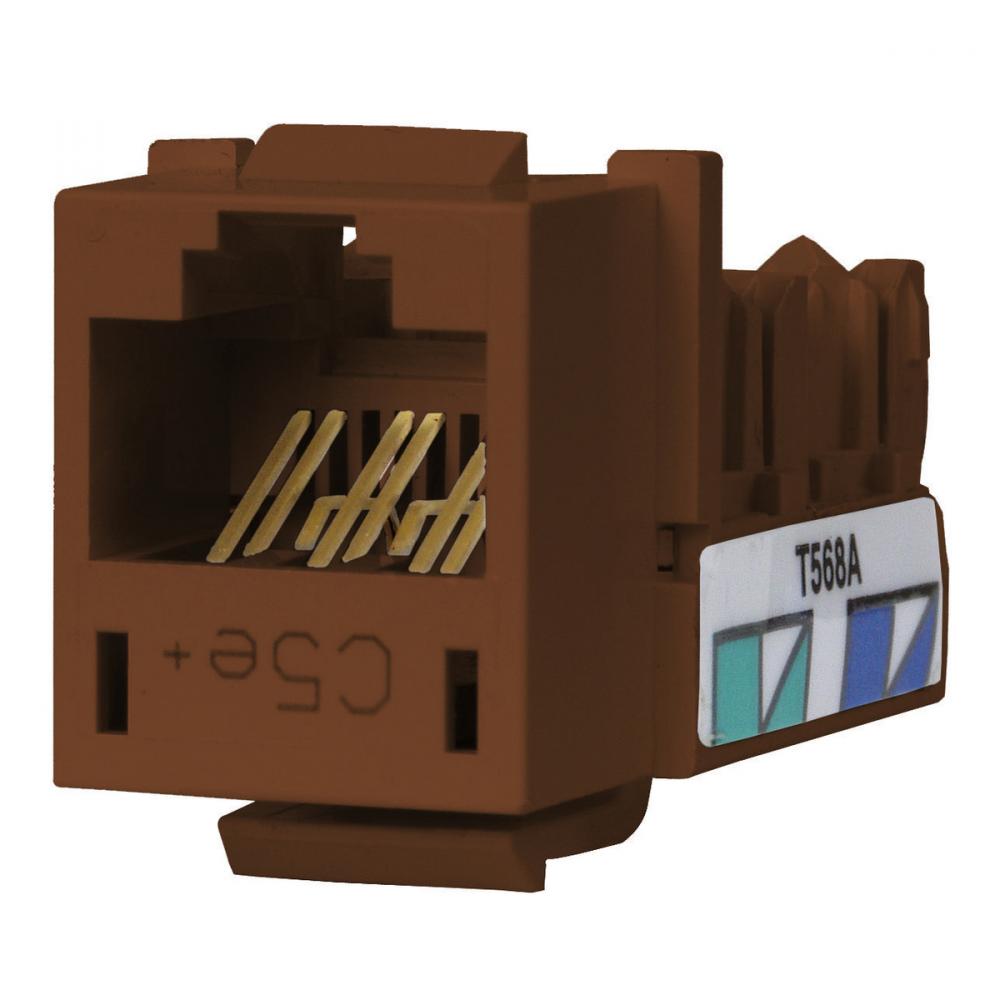 JACK, HXJ,CAT5E,8POS,UNI A/B,BN,25PK