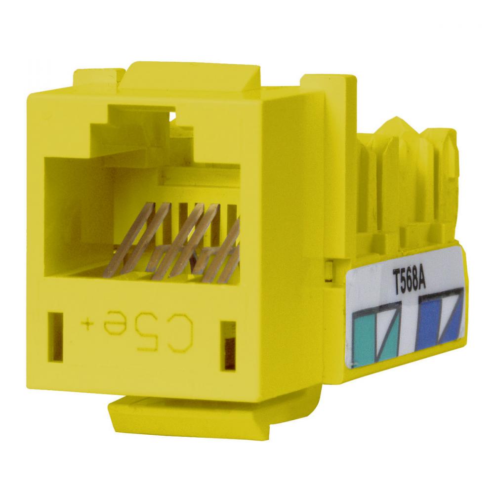 JACK, HXJ,CAT5E,8POS,UNI A/B,YL,25PK