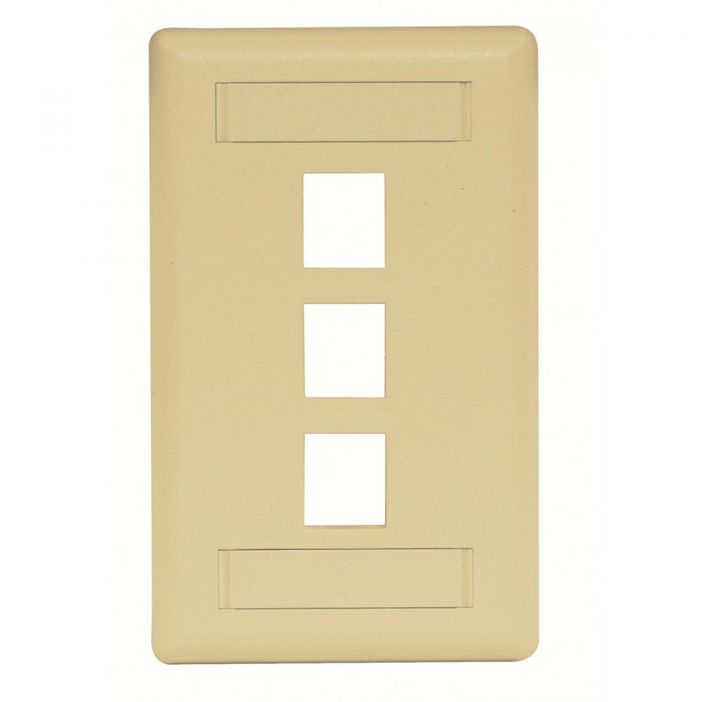 PLATE, WALL,FLUSH,1-G,3PORT,TI