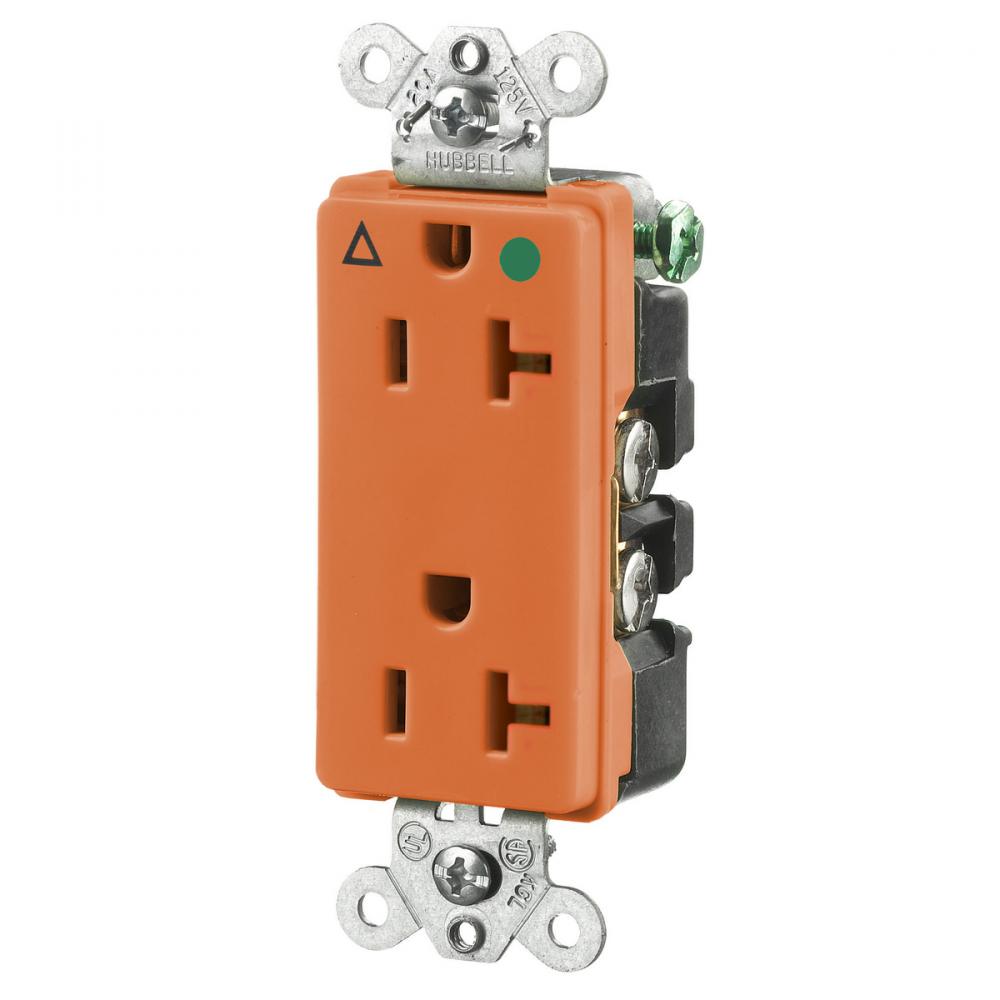 STYLE HG DUP RCPT, 20A 125V, 5-20R, OR