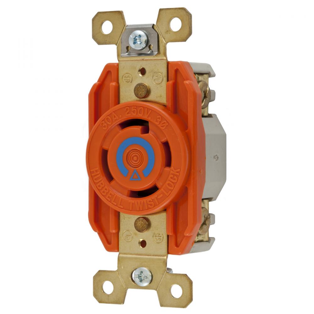 LKG RCPT, IG, 30A 3PH250V, L15-30R, OR