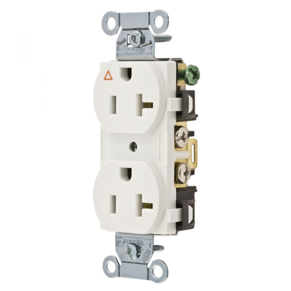 COMM  20A SIDE & BACK WIRED IG DUP WH